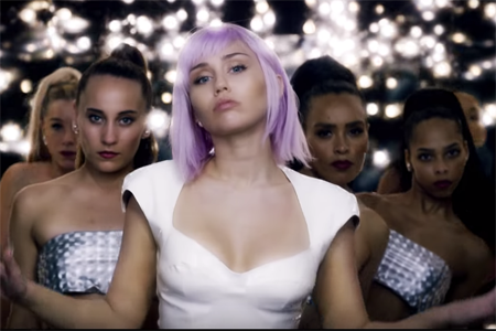 Miley Cyrus as Ashley O on the final episode of season 5 of Black Mirror.